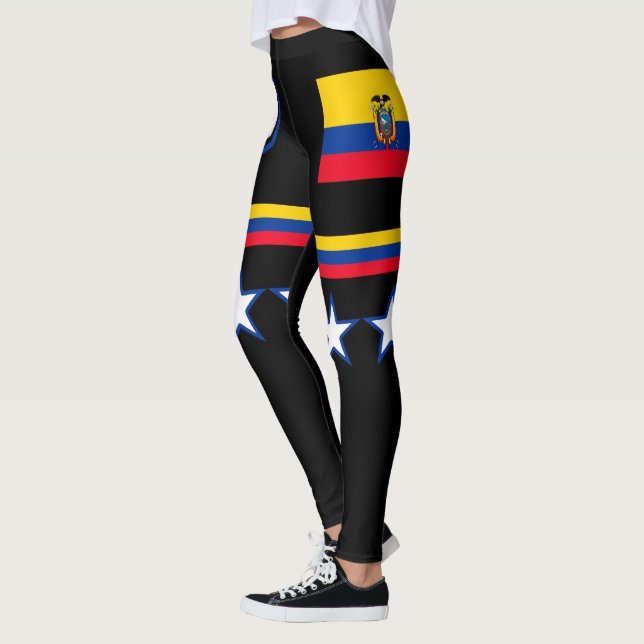 Ecuador-Flagge Leggings (Links)