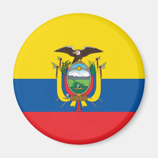 Ecuador-Flagge Magnet (Vorne)