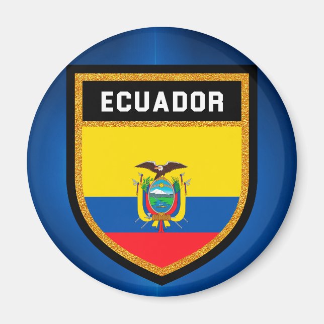Ecuador-Flagge Magnet (Vorne)