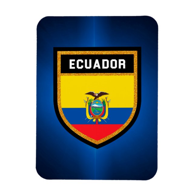 Ecuador-Flagge Magnet (Vertikal)
