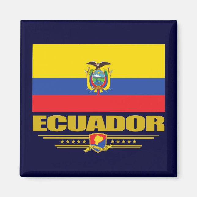 Ecuador-Flagge Magnet (Vorne)