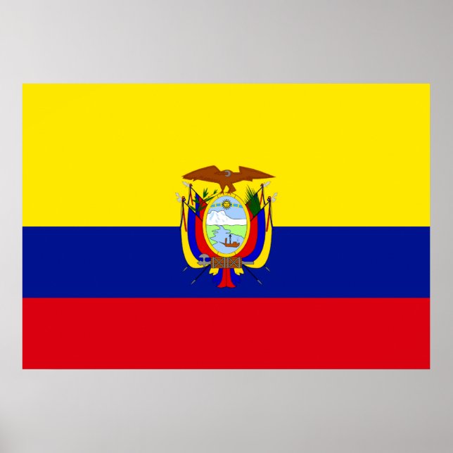 Ecuador-Flagge Poster (Vorne)