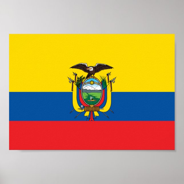 Ecuador-Flagge Poster (Vorne)