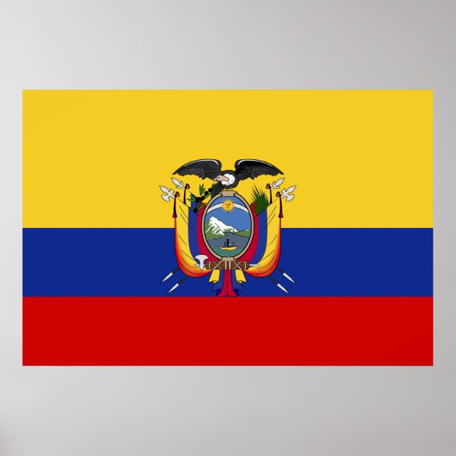 Ecuador-Flagge Poster (Vorne)