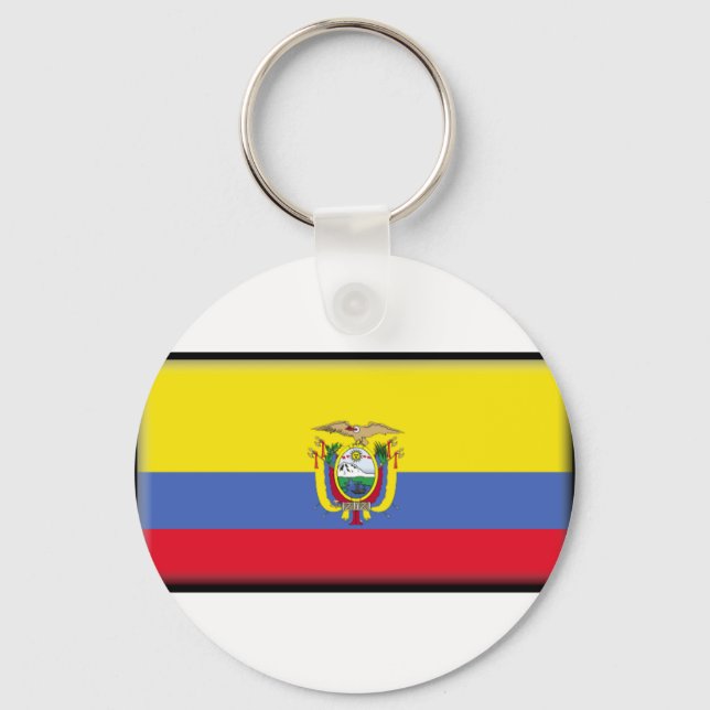 Ecuador-Flagge Schlüsselanhänger (Vorderseite)