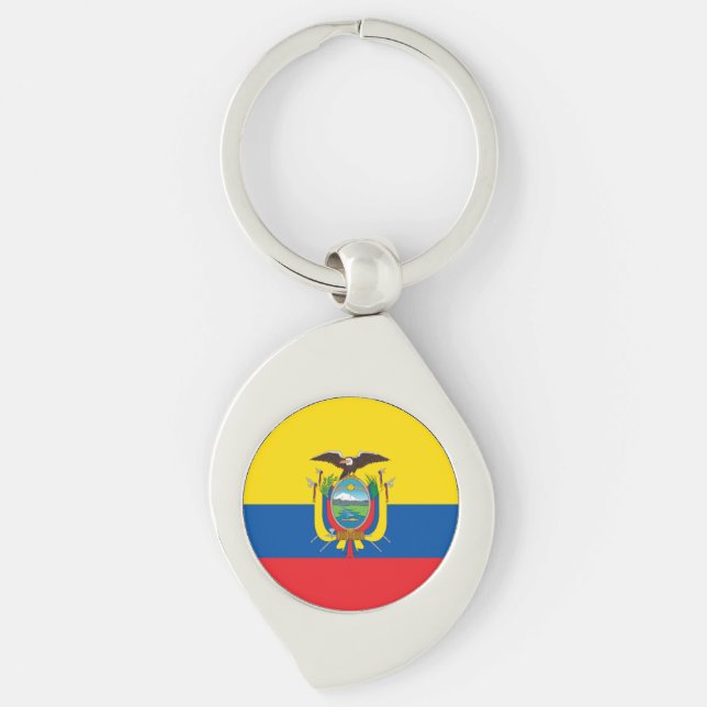 Ecuador-Flagge Schlüsselanhänger (Vorderseite)