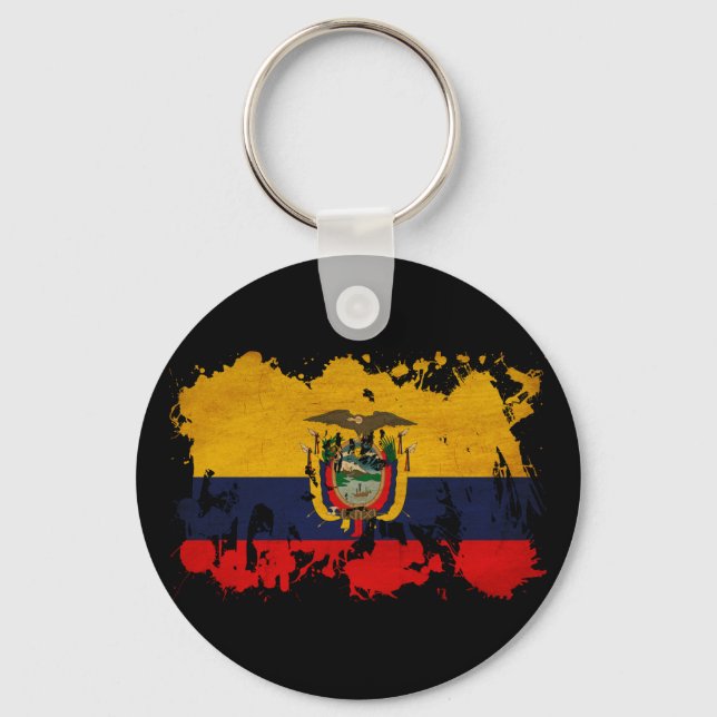 Ecuador-Flagge Schlüsselanhänger (Vorderseite)