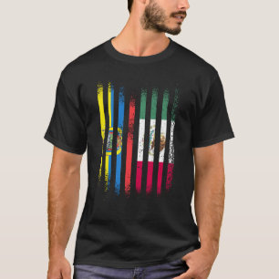 Ecuador Flaggen Mexiko Landflaggen Streifen T-Shirt