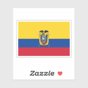 Ecuador-Flaggenaufkleber Aufkleber