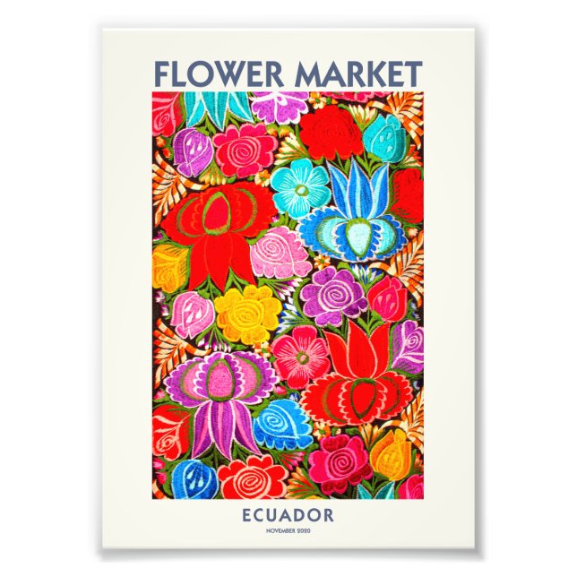 ECUADOR FLOWER MARKET | DIGITAL VERSION FOTODRUCK (Vorne)