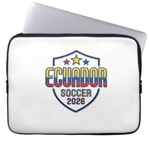 Ecuador Fußball 2026 Fußball Fett Land Schriftzug Laptopschutzhülle