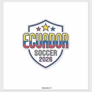 Ecuador Fußball 2026 Fußball Fett Landestypografie Aufkleber
