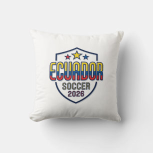 Ecuador Fußball 2026 Fußball Fett Landestypografie Kissen