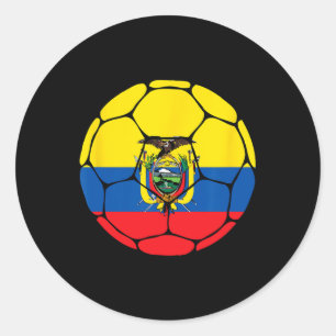 Ecuador Fußball Ll Flaggen Trikot Ecuadorianischer Runder Aufkleber