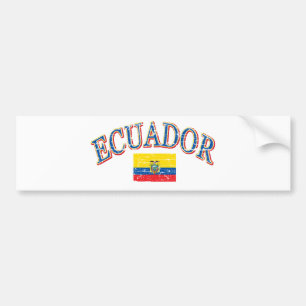 Ecuador-Fußballentwurf Autoaufkleber