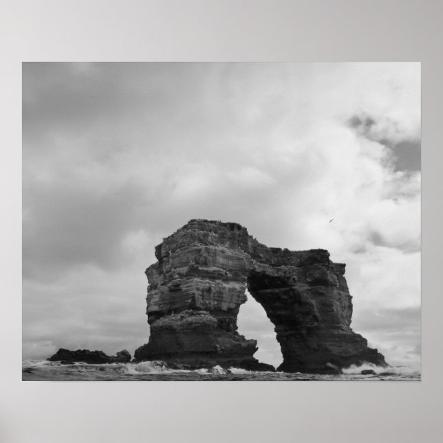 Ecuador, Galapagos-Inseln, Darwin Island, Waves Poster (Vorne)