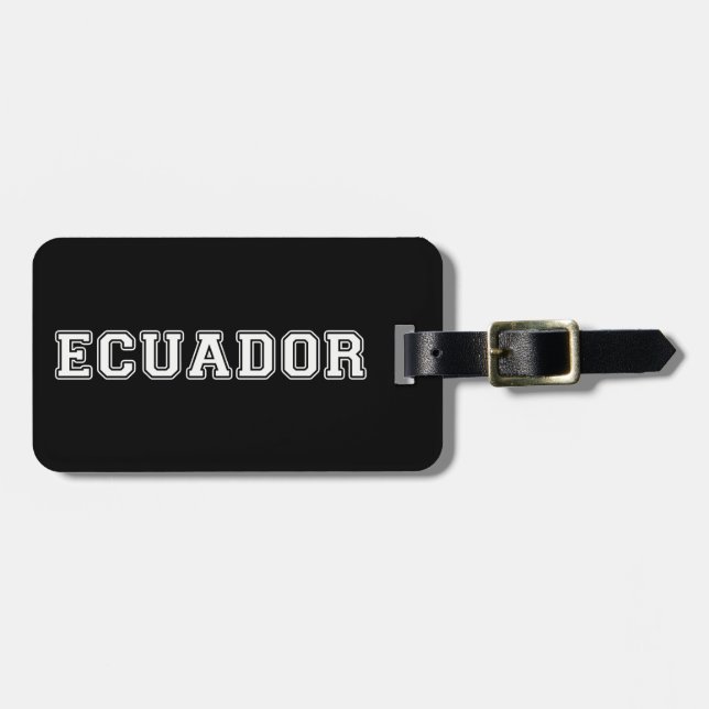 Ecuador Gepäckanhänger (Vorderseite horizontal)