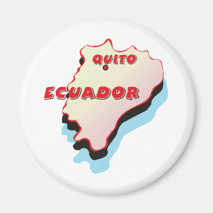 Ecuador-Karte Magnet