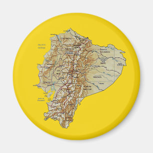 Ecuador-Karten-Magnet Magnet