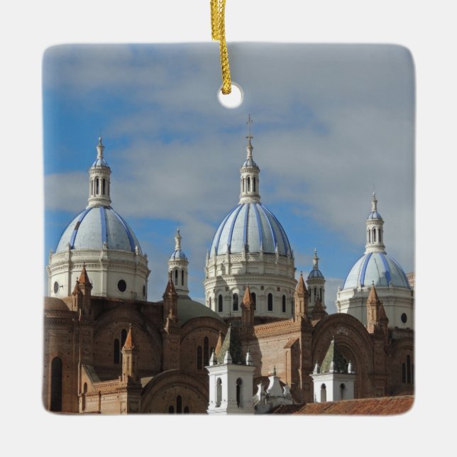 Ecuador - Kathedrale der Unbefleckten Empfängnis Keramikornament (Vorderseite)