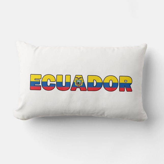 Ecuador-Kissen Lendenkissen (Vorderseite)