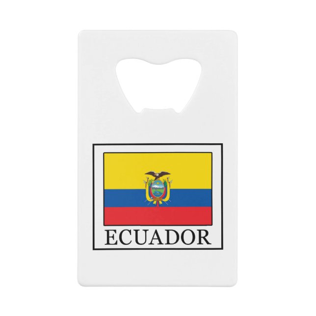 Ecuador Kreditkartenflaschenöffner (Vorderseite)