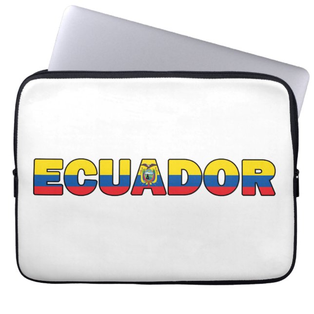 Ecuador Laptopschutzhülle (Vorderseite)