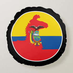 Ecuador Llama Alpaca Alpaca Ecuadoria National Rundes Kissen