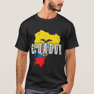 Ecuador Map Pride Ecuadoria Flag T - Shirt