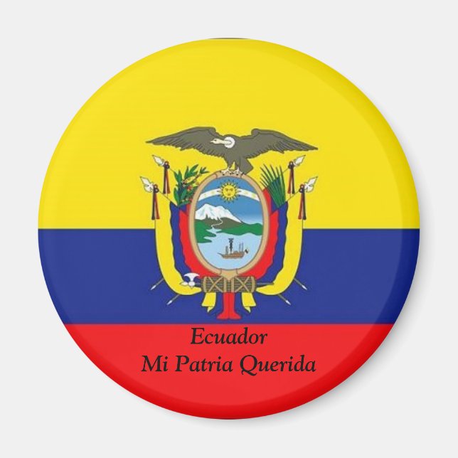 Ecuador Mi Patria Querida Magnet (Vorne)