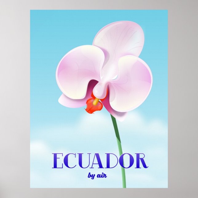 Ecuador-Orchideen Poster (Vorne)