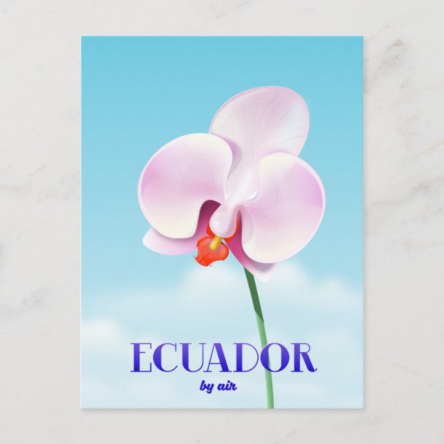 Ecuador-Orchideen Postkarte (Vorderseite)