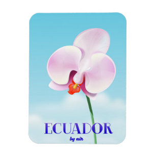 Ecuador Orchideen-Reiseposter Magnet
