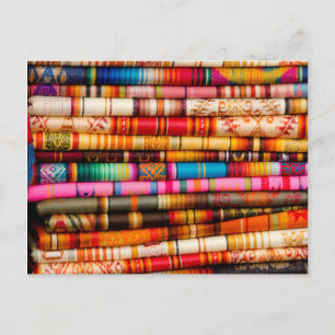 Ecuador, Quito Area, Otavalo Kunsthandwerksmarkt Postkarte