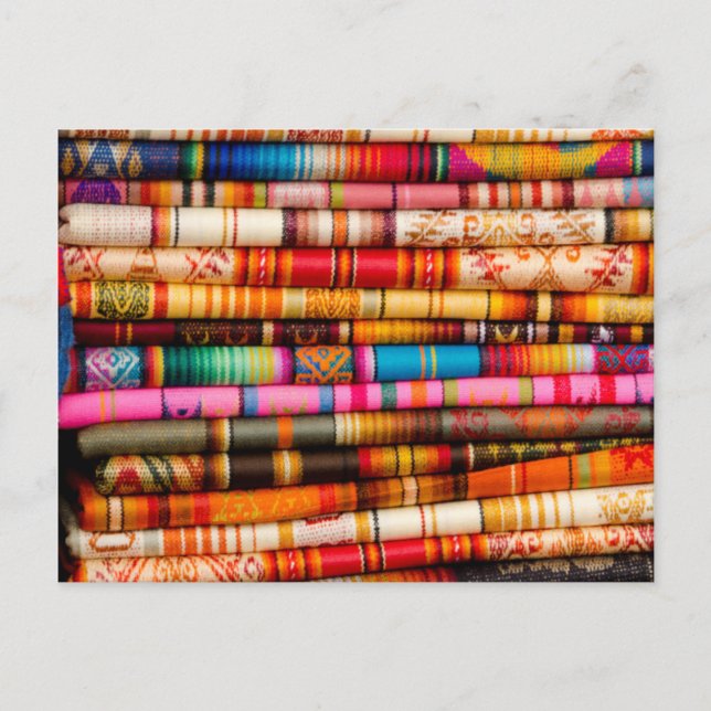 Ecuador, Quito Area, Otavalo Kunsthandwerksmarkt Postkarte (Vorderseite)