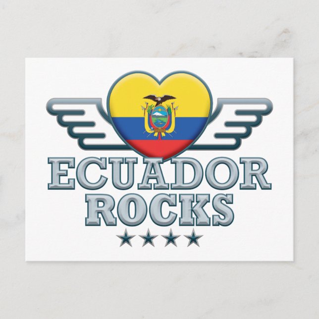 Ecuador Rocks v2 Postkarte (Vorderseite)