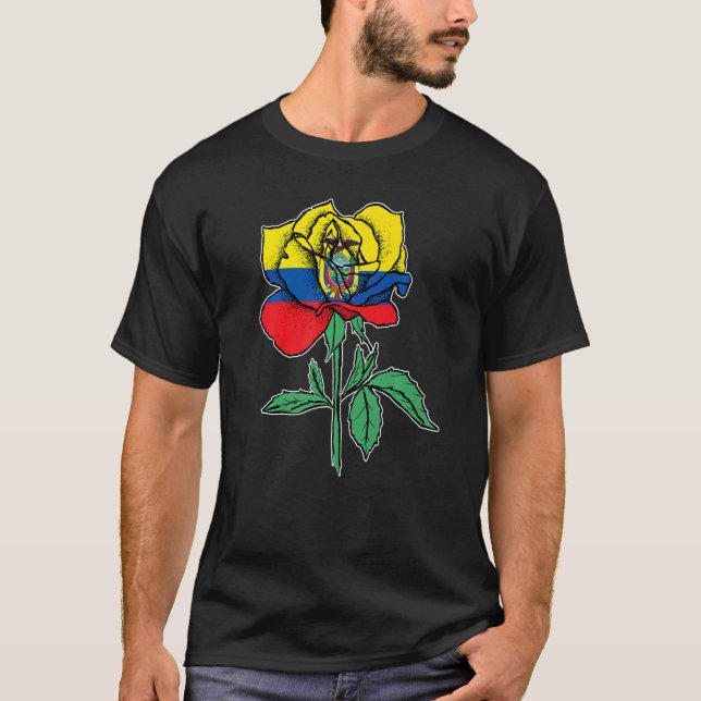 Ecuador Rose Ecuador Ecuadorian T-Shirt (Vorderseite)