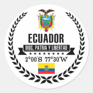 Ecuador Runder Aufkleber