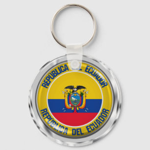Ecuador-Rundes Emblem Schlüsselanhänger
