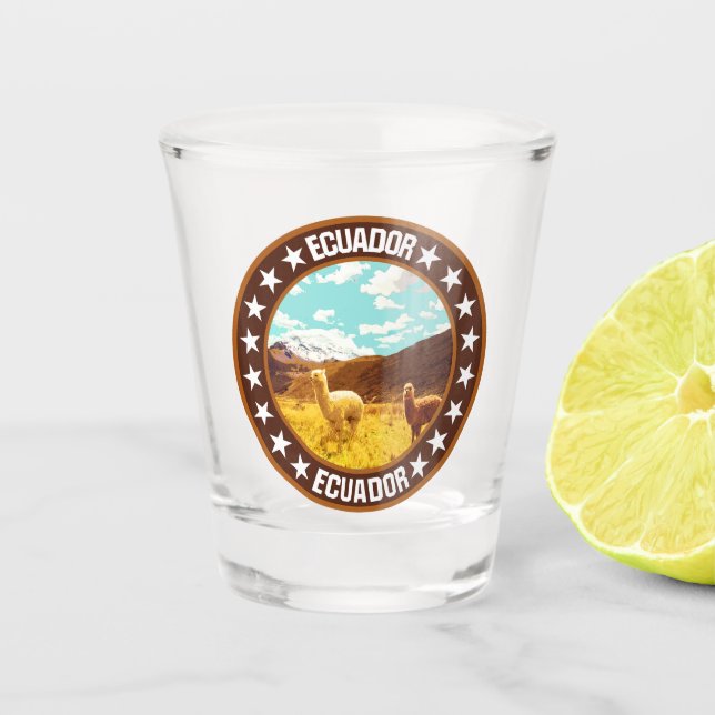Ecuador Schnapsglas (Vorderseite)