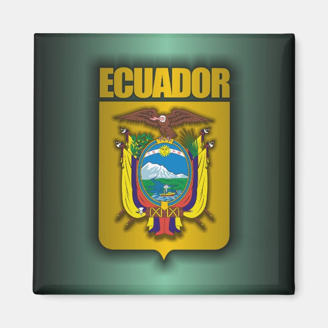 ‚Ecuador Steel‘ Magnet (Vorne)