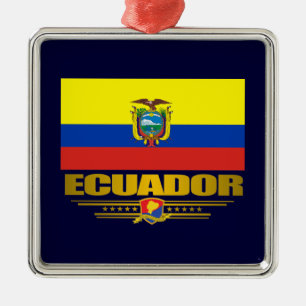 "Ecuador-Stolz-" Verzierungen Silbernes Ornament