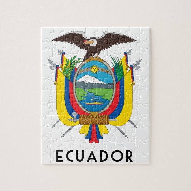 Ecuador - Symbol/Wappen/Flagge/Farben/Emblem (Vertikal)