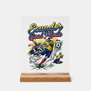 Ecuador Tor-Modus-Skelett-Stürmer-Nationen Dynamis Acrylschild