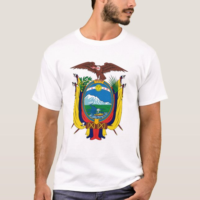 Ecuador-Wappen T - Shirt (Vorderseite)