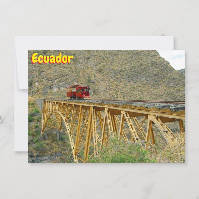 Ecuador Zugkarte (Vorderseite)