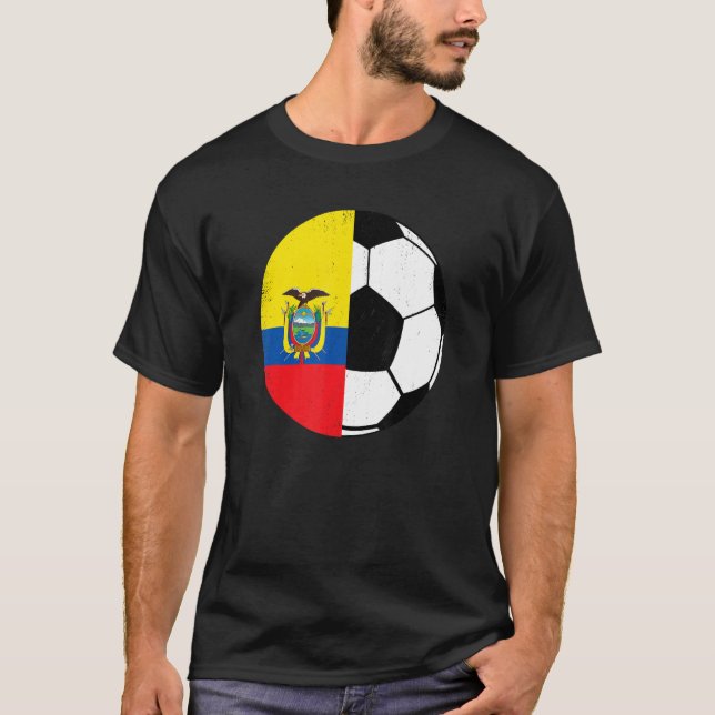 Ecuadorian Flag Soccer Fans Football   Ecuador T-Shirt (Vorderseite)