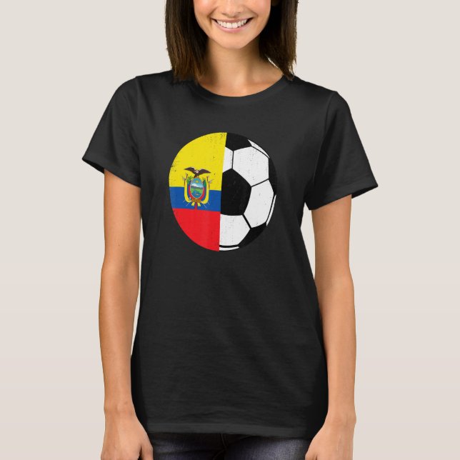 Ecuadorian Flag Soccer Fans Football   Ecuador T-Shirt (Vorderseite)