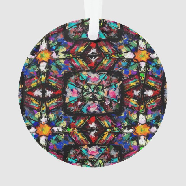 Ecuadorian-Hartglas Ornament (Rückseite)