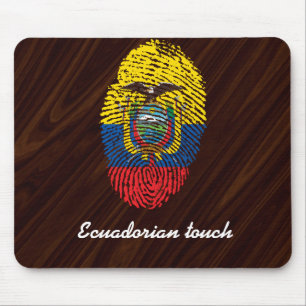 Ecuadorian-Touch-Fingerabdruckflagge Mousepad